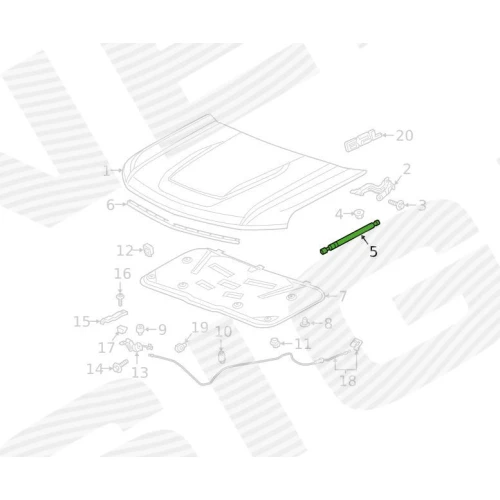 MOTORKAP SCHOKDEMPER - 2